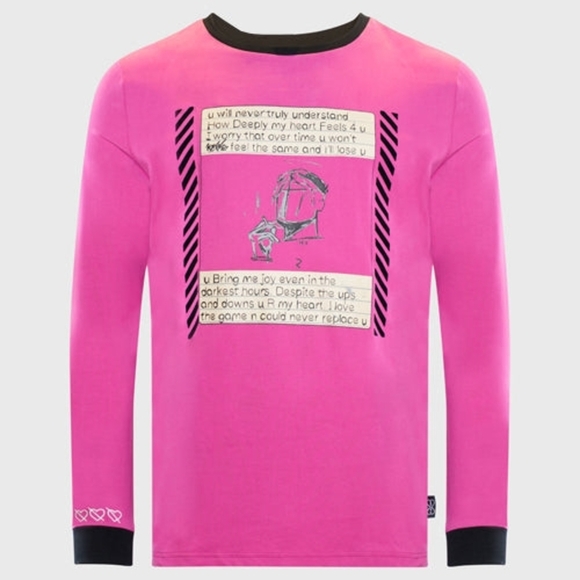 THC x The Superior Shop Memphis Love The Game LS Tee Size S Pink New - Picture 1 of 9